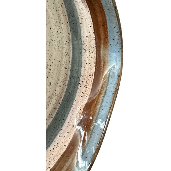 Art Pottery Handmade Ceramic Serving Bowl Centerpiece 12" Signed Glazed - Picture 7 of 9